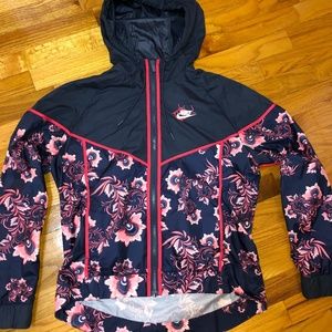 Women's Nike floral windbreaker